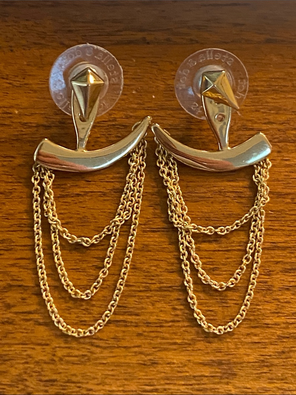 Stella and dot gorgeous adjustable pierced earrings